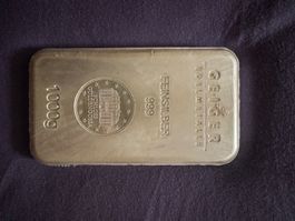 Silberbarren 1000g Geiger Edelmetalle Feinsilber 999