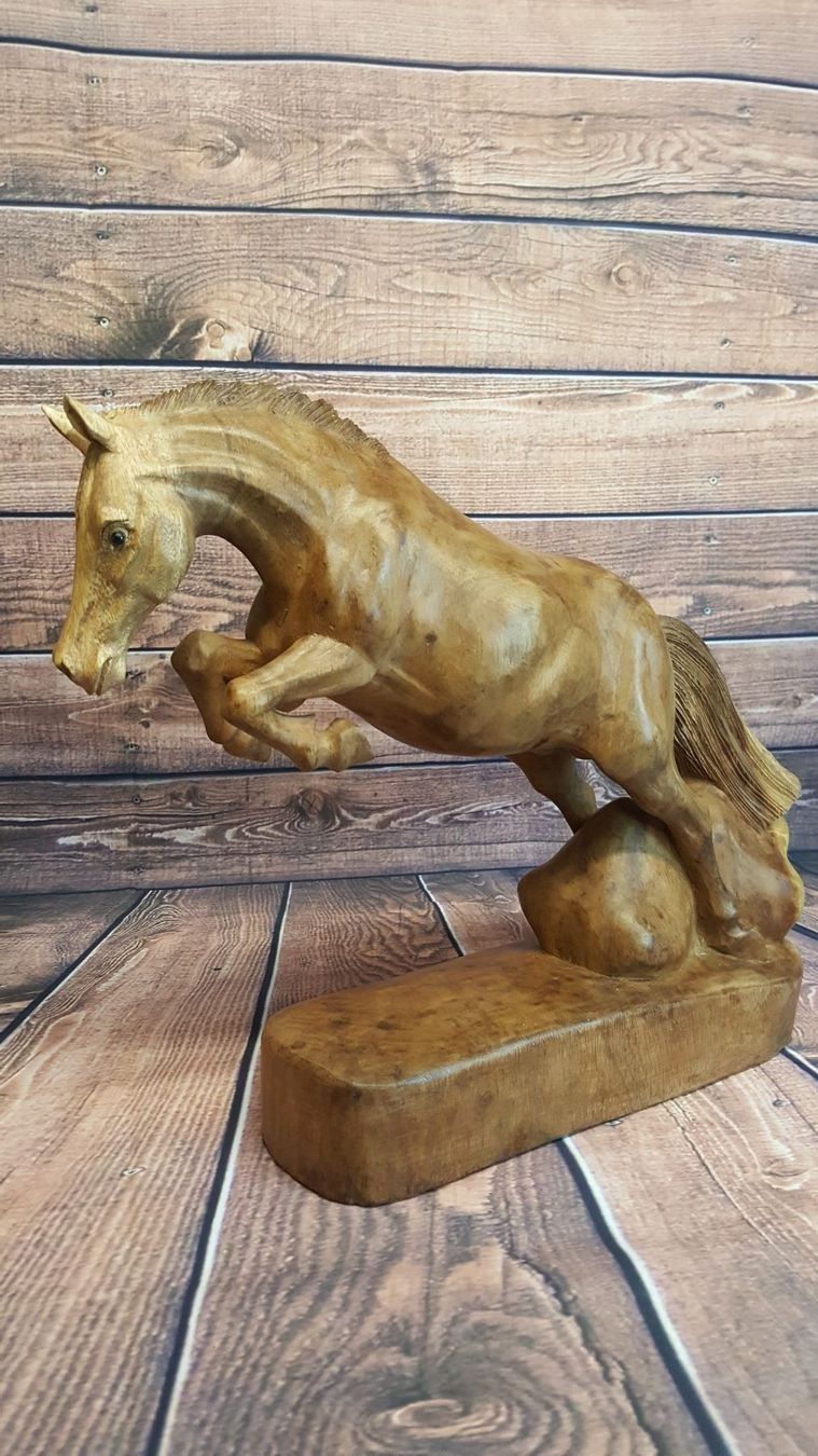 Sculture & Statue: Skulptur, Holzskulptur, Pferd – Nuovo e nell'imballaggio originale da Domat-ems venduto da Gr8wood 1