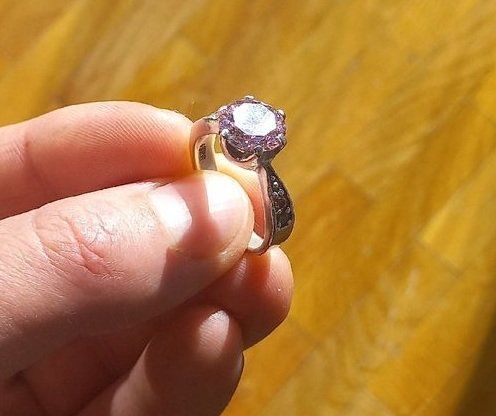 Anelli: Bague cristal rose argent 925 – Usato da gland venduto da Lio_0o