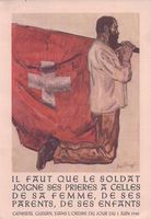 Armée Suisse, Drapeau, Cachet Militaire Cp. Télég. 1(1)