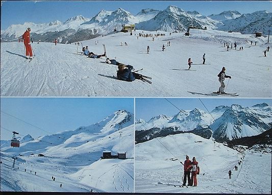 Cartoline postali: AROSA Luftseilbahn - Skilift – Usato da Jona venduto da philajona