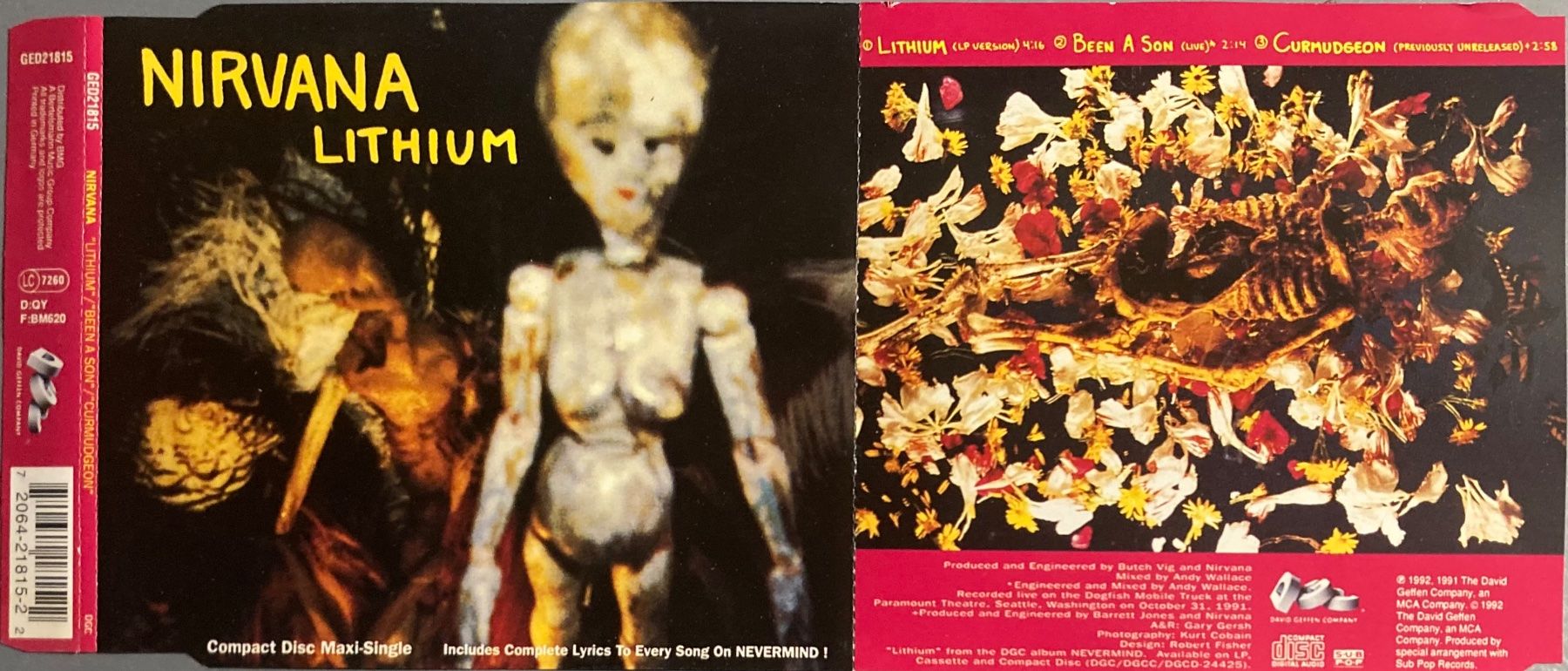 CD: NIRVANA - LITHIUM – Usato da Poliez-Pittet venduto da Newtown-Records