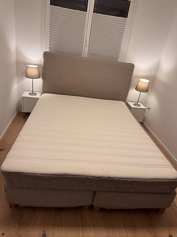 Lits: IKEA Dunvik Boxspringbett – D'occasion à Brünisried par com_qh88 1
