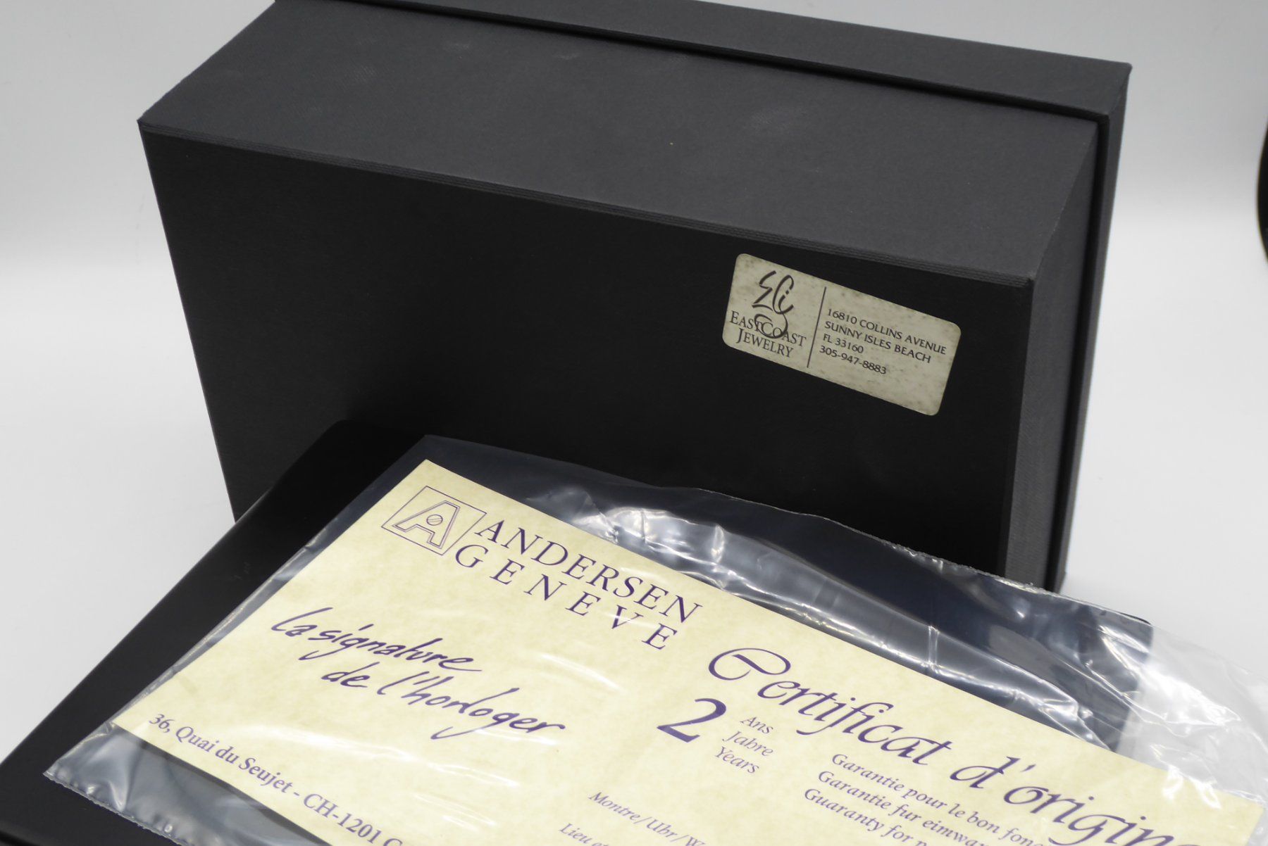 Uhrenboxen: Andersen Genève vintage box for watch with certificate – Neu (gemäss Beschreibung) aus Geneve von adr_xk6n 9