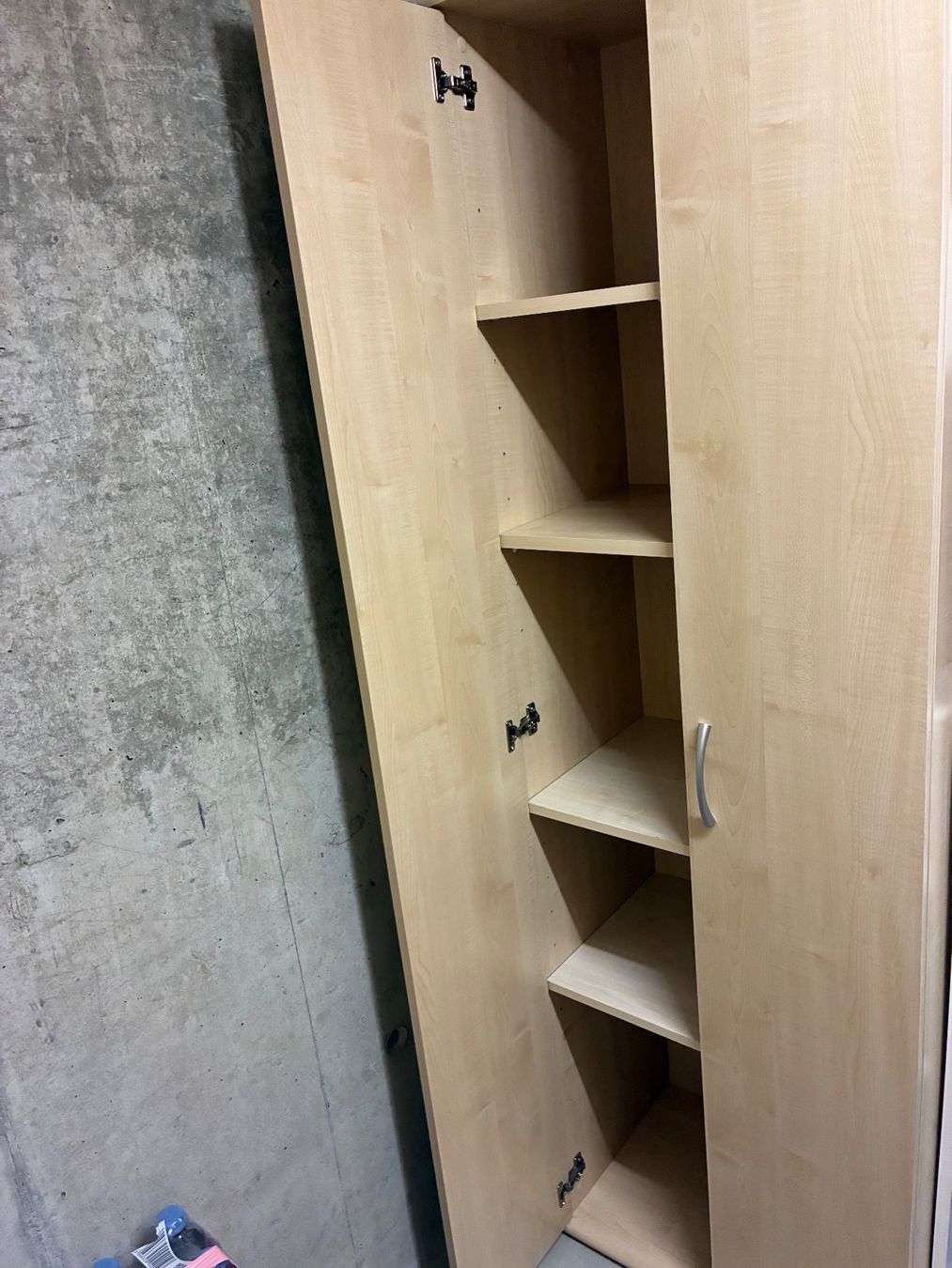 Armadi: Schmaler Schrank mit Spiegel, helles Holz – Usato da Baar venduto da Johan016 3