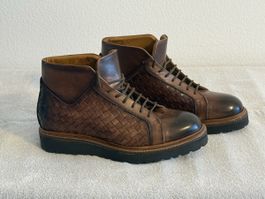 Calzoleria David Herren-Lederboots Gr. 44 – Neu & exklusiv
