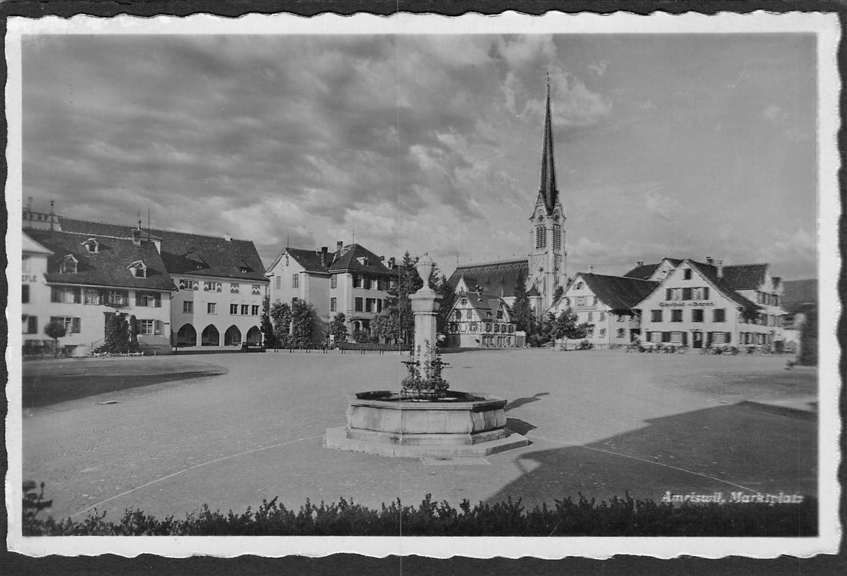 Ansichtskarten: AK TG , Amriswil Marktplatz – Gebraucht aus Reichenburg von ibiza18