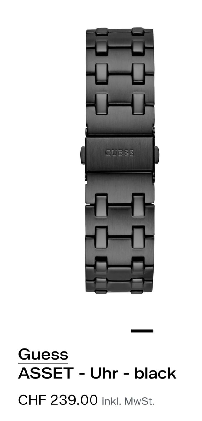 Guess Orologi: Montre Guess Asset – Usato da Biel/Bienne venduto da notfun 5