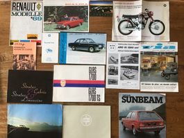 Lot prospectus et magazines vintage oldtimer Scaldia …