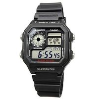 ⌚ Herrenuhr ®CASIO Digital Schwarz 45mm 100M Wasserdicht NEU