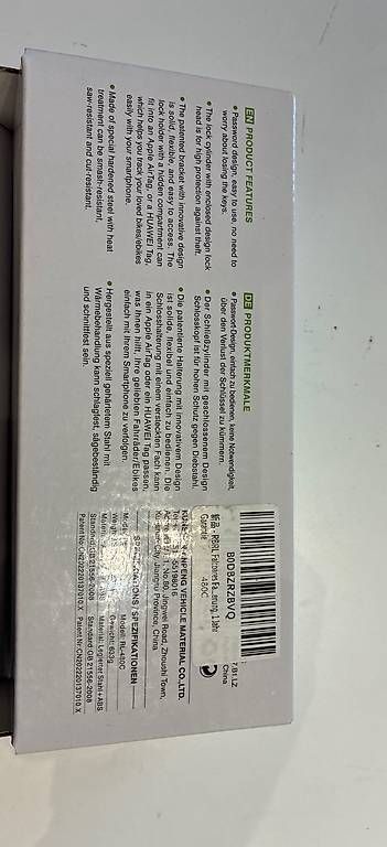 Abus Schlösser: RBRL Klappschloss mit Zahlencode & AirTag-Fach  Neu – Neu und originalverpackt aus Brussels von Zahlenmeisterei 2