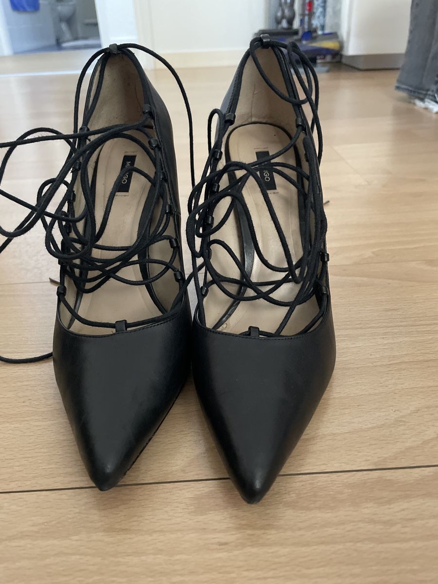 Mango Scarpe da donna: Decolleté nere con lacci, taglia 41 – Usato da Bellinzona venduto da remarema 2