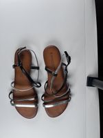 Sandaletten Donna Karan Grösse 39 schwarz silber guter Zusta