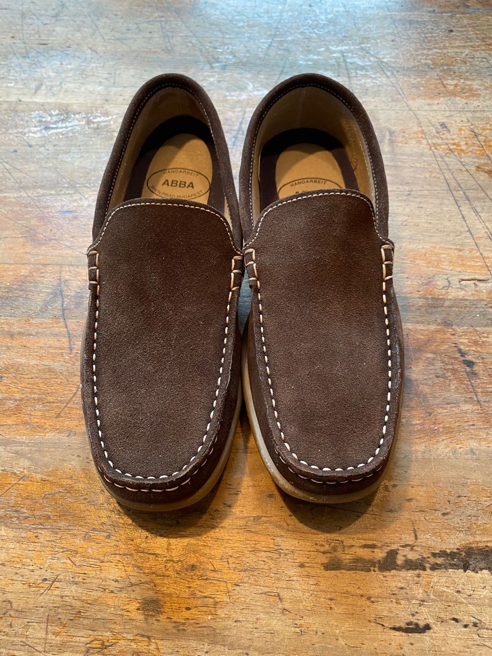 Scarpe da uomo: ABBA Loafers Gr. 39, braun, Wildleder – Nuovo (secondo la descrizione) da Luzern venduto da i-love-guacamole