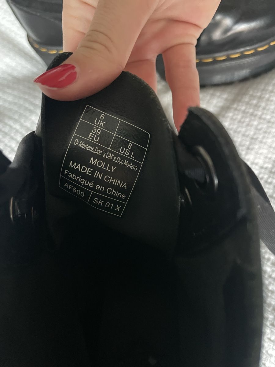 Dr. Martens Scarpe da uomo: Dr. Martens Molly Lederstiefel – Nuovo (secondo la descrizione) da Winterthur venduto da nad_9grv 2