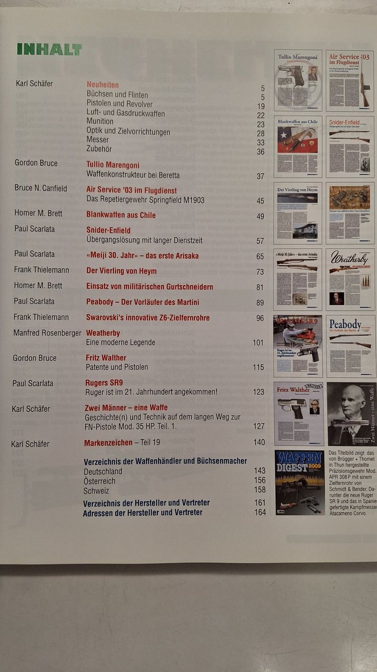 Libri: Waffen Digest 2009 – Usato da Niederbipp venduto da Stabi0 1