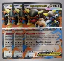 3 OS Pokémon Karten Mega Kangaskhan EX 300 HP neuwertig