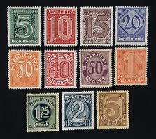 Deutsches Reich Dienstmarken 1920**