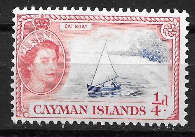 Tutti i francobolli: Cayman Islands 1955: Fischerboot – Usato da Zürich venduto da Rainstamps