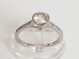 Silber Ring 925 mit schmucksteine Steinen, Grösse 17,2mm  💍