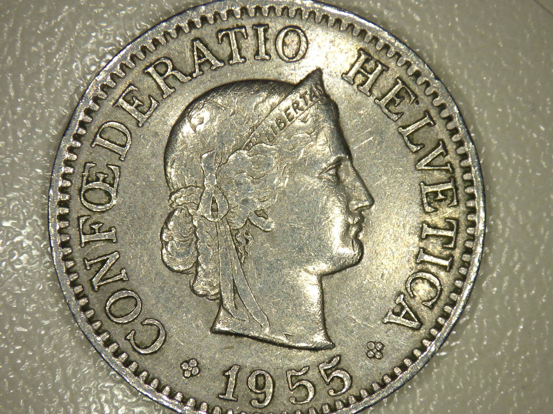 Tutti le monete: Schweizer 10 Rappen Münze 1955 – Usato da Egg b. Zürich venduto da yan_6728 2