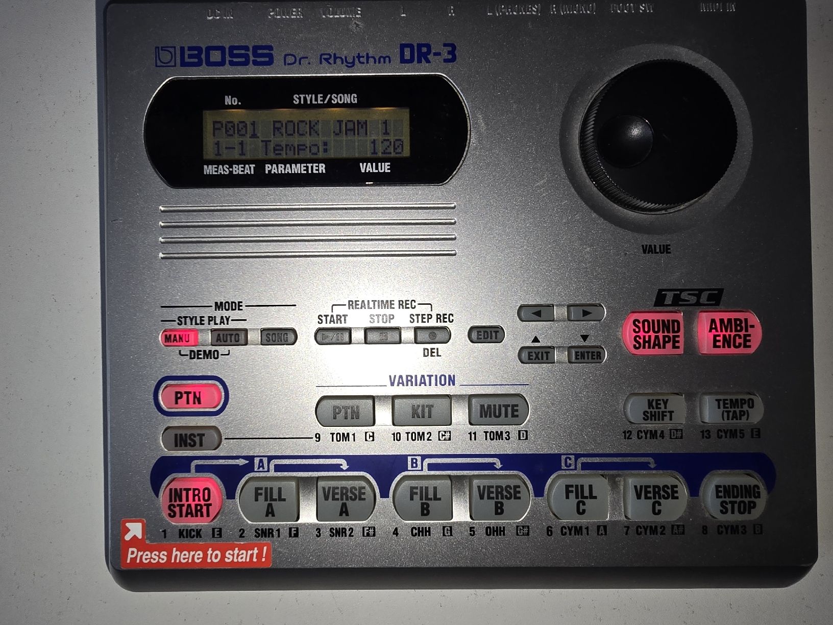 Boss Strumenti musicali: BOSS DR-3 DR. RHYTHM ....GEM. BILDER MIT NETZTEIL .... – Usato da Zürich venduto da Antiquedealer 2