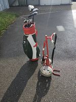 Golfset Linkshand  mit Tasche und Klapprolley