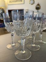 Set of 6 vintage crystal wine glasses - perfect for parties