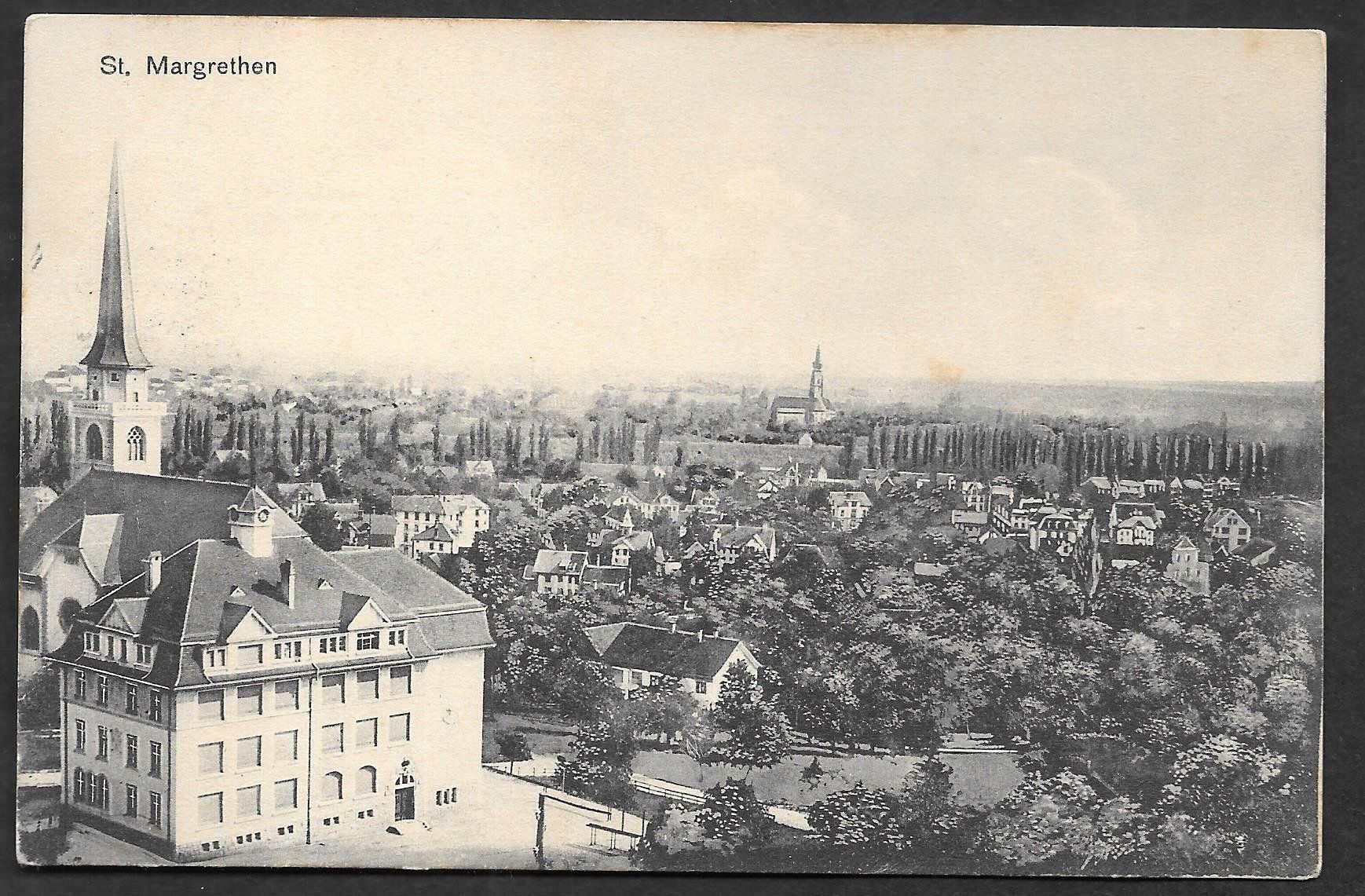 Ansichtskarten: St. Margrethen Teilansicht – Gebraucht aus Olten von clotaldi