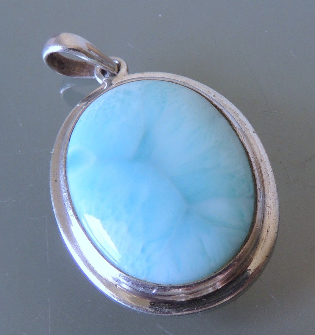 Anhänger: Larimar Silber 925 Anhänger – Gebraucht aus Waldenburg von schaller707