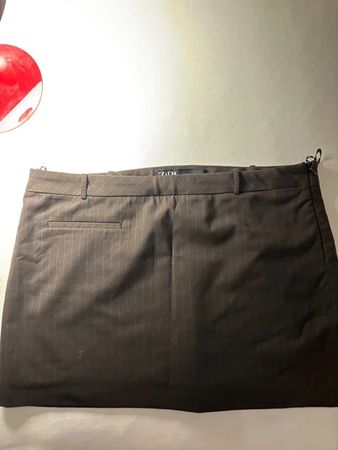 Zara Minirock, Braun gestreift