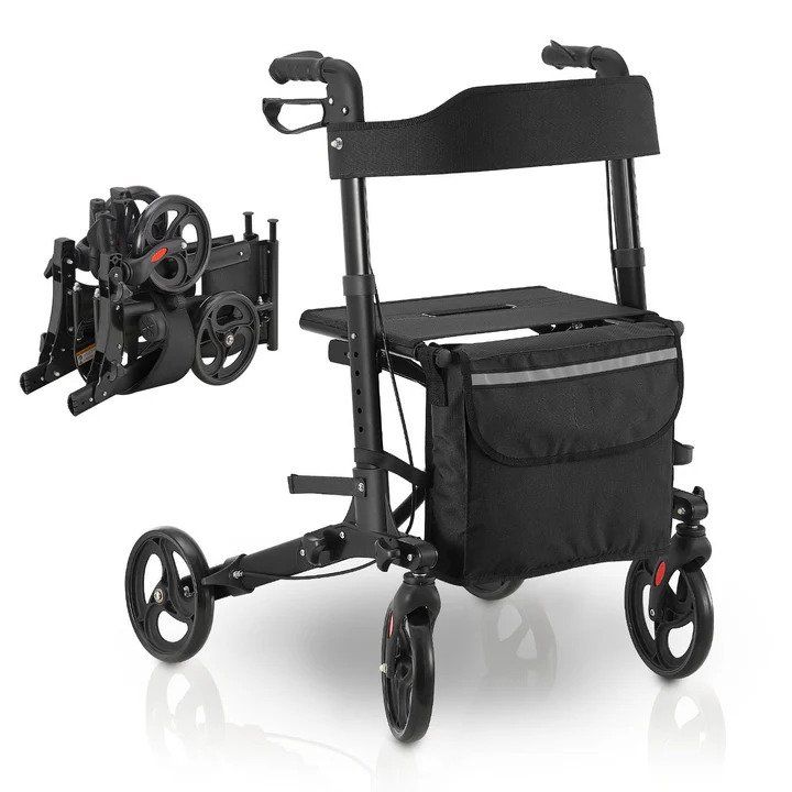 Gehhilfen: Aluminium Rollator Vital mit Sitz – Neu und originalverpackt aus Kreuzlingen von DealBlitz