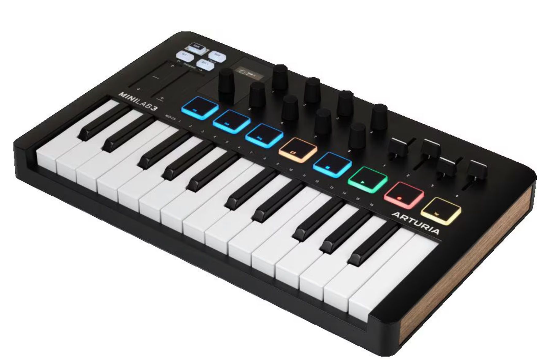 Arturia Strumenti musicali: Arturia MiniLab 3 Schwarz MIDI Keyboard Controller – Usato da Winterthur venduto da Flyer16 1
