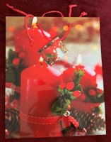 Geschenktüte Verpackung Weihnachten Tüte Kerzen Geschenk L