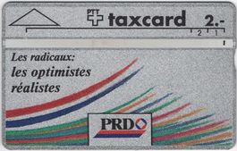 2 CHF PRD - seltene Schweizer Kunden Taxcard