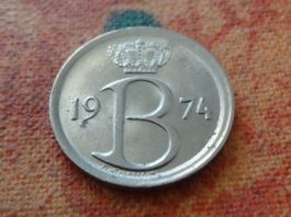 BELGIQUE  25  Centimes  1974  (P)