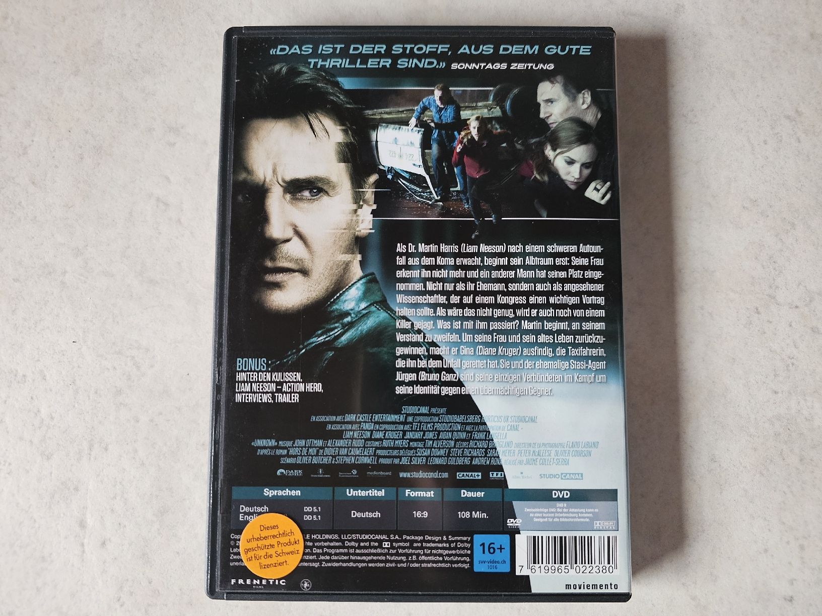 Alle DVDs: Unknown Identity  /  (Liam Neeson) – Gebraucht aus Schneisingen von backstore24 1