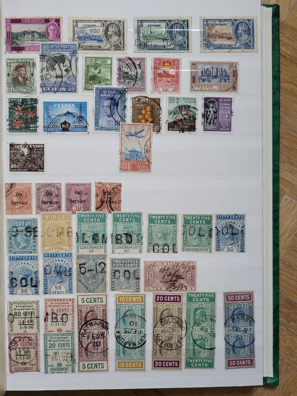 Alle Briefmarken: Kleinlot Ceylon ab 1868 - Kellerfund – Gebraucht aus stäfa von brandy66 3