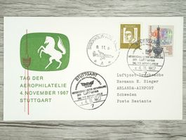 TR77 Enveloppe + Timbre Allemagne 1967 Theme Aviation