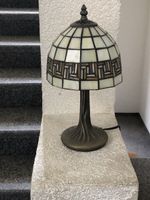 Tischlampe Tiffany Stil Glas Metall 30cm gebraucht