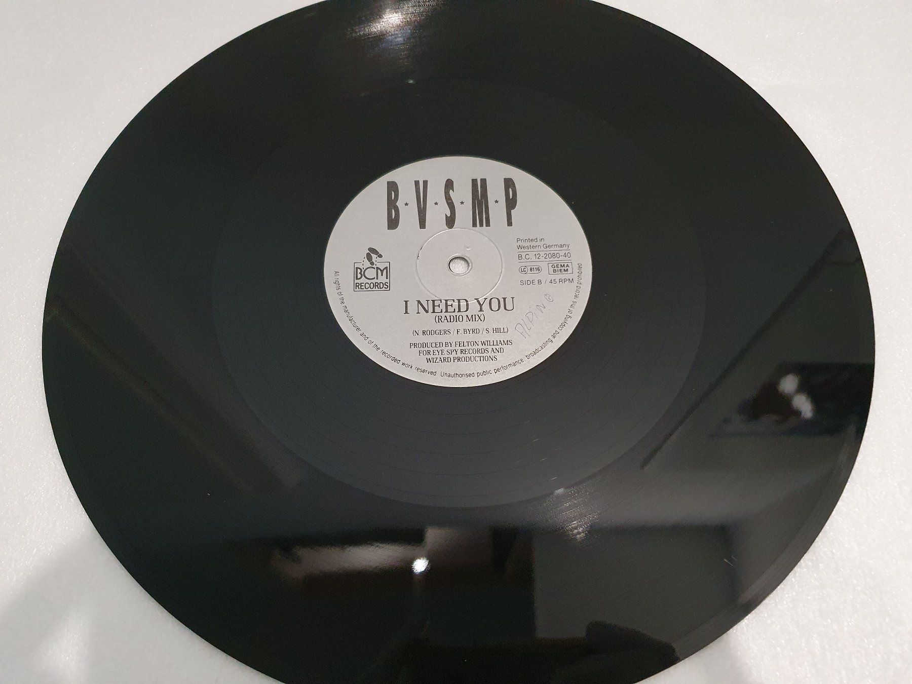 Schallplatten: B.V.S.M.P. – I Need You – Gebraucht aus Uster von Vinyl-Leidenschaft 4