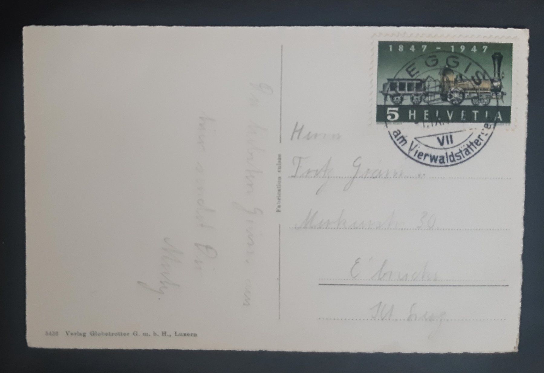 Ansichtskarten: Weggis LU - Hotel Alpenblick 1947 – Gebraucht aus Luzern von  1