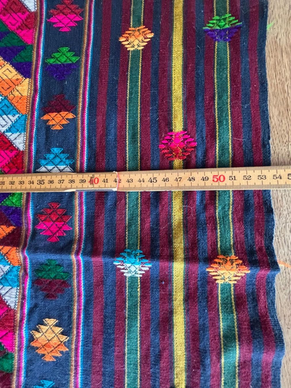 Sonstige Tischwäsche: Vintage Peru / BhutanTextil Tischdecke, Handarbeit – Gebraucht aus Horgen von uge_pd5p 9
