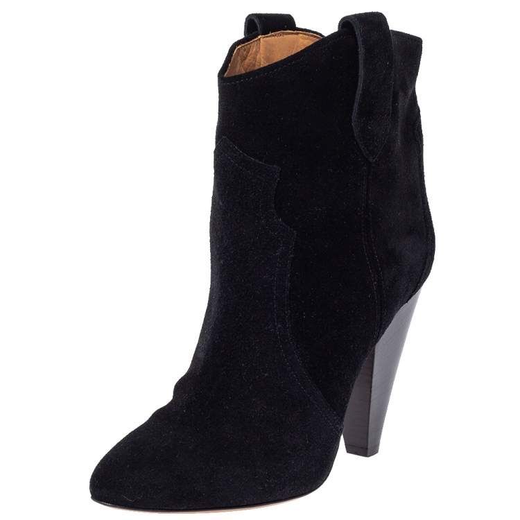 Isabel Marant Damenschuhe: Isabel Marant Black Suede Roxann Ankle Boots Gr 38 – Gebraucht aus Ebmatingen von dartim 1
