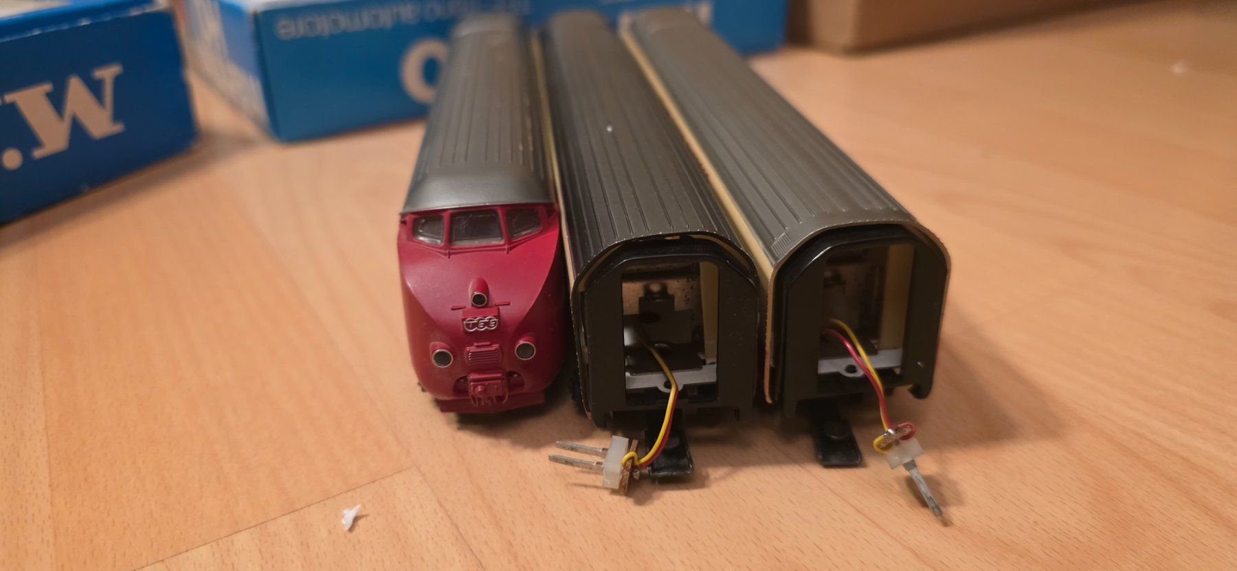 Märklin Modelleisenbahnen: 3x Waggons Trans Europ Express HO/AC – Gebraucht aus Hochfelden von Danizh0 7