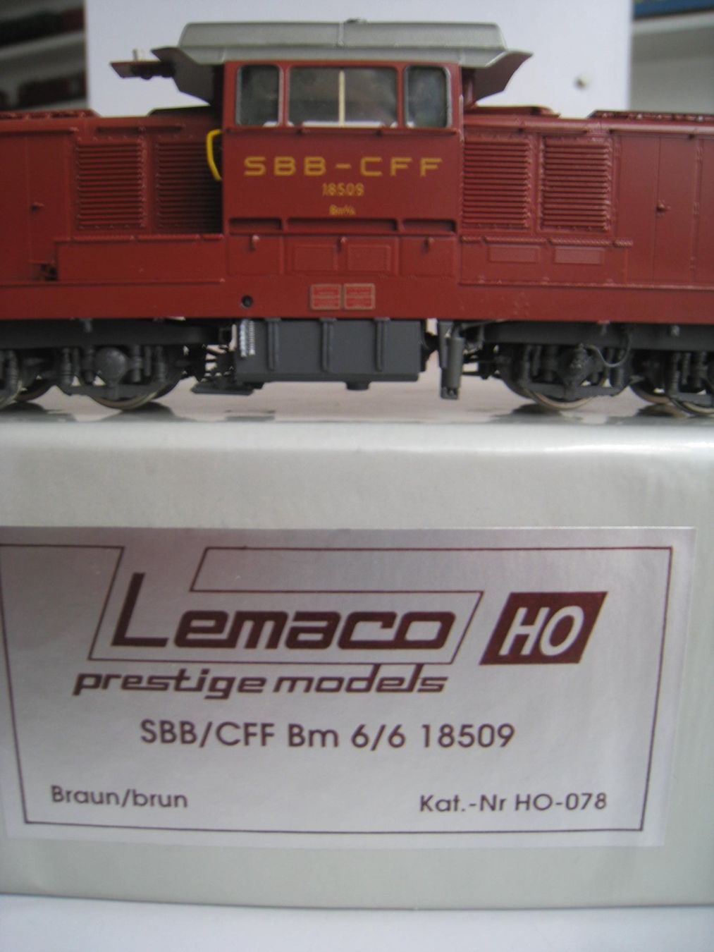 Lemaco Modellini di ferrovie: Lemaco Bm 6/6 18509 braun, SBB-Rangierlok,HO 78 oder HO 78/1 – Usato da Buchs ZH venduto da swiss-train
