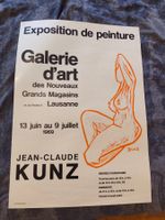 Affiche expo vintage Lausanne