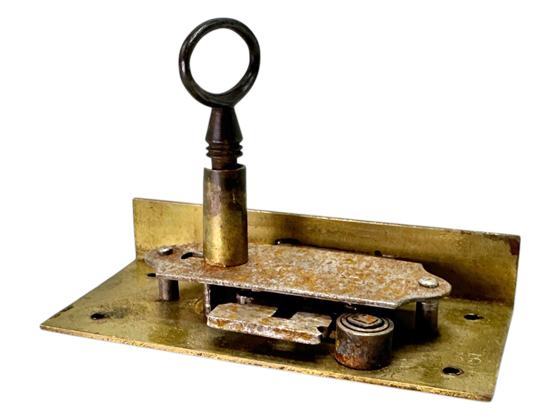 Ferramenta: Serrure de meuble ancienne avec clé forgé main – Usato da Morges venduto da objetsdepoque 5