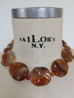 Selten.Vintage traumschönes  Karneol Collier. Blaetter Motiv