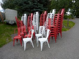 90 stapelbare Stühle Gartenstühle Gastrostühle wie TOLIX